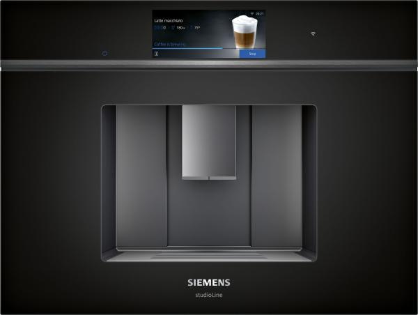 Siemens CT918L1D0 - iQ700, Kaffeevollautomat mit Festwasseranschluss, Schwarz, 60 x 45 cm, 5 Jahre Garantie!